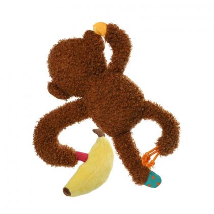 Игрушка для собак Обезьянка с бананом серия PLUSH FRIENDZ, 21см (85065)-3