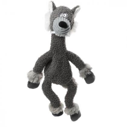 Игрушка для собак Волк с верёвкой и пищалкой 39см, серия PLUSH FRIENDZ (85079)-1