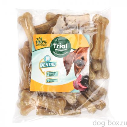 Косточки для собак жевательные 7,5см, пакет 25шт, серия DENTAL, 520г-0