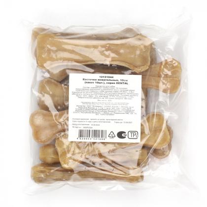 Косточки для собак жевательные 10см, пакет 10шт, серия DENTAL, 350г-1