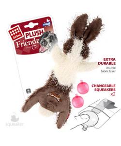 Игрушка для собак Шкурка зайца со сменными пищалками серия PLUSH FRIENDZ, 47см (75353)