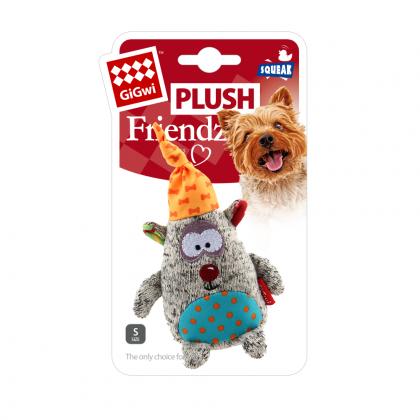 Игрушка для собак Медведь с пищалкой серия PLUSH FRIENDZ, 10см (75401)-1