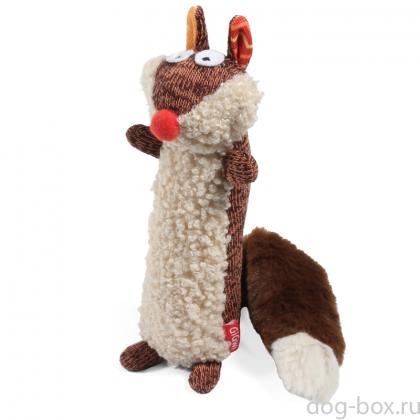 Игрушка для собак Белка с пищалкой серия PLUSH FRIENDZ, 21см (75535)-0