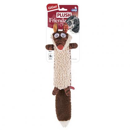 Игрушка для собак Белка с пищалкой серия PLUSH FRIENDZ, 21см (75535)-3