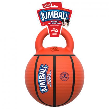 Игрушка для собак Мяч баскетбольный c ручкой 26см, серия JUMBALL (75539)-1