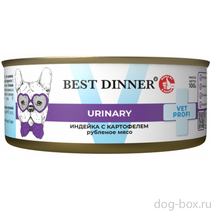 Консервы для собак Urinary Индейка с картофелем, 100г-0