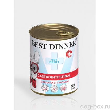 Консервы для собак GastroIntestinal Говядина с сердцем, 340г-0