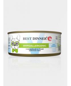 Консервы для собак Hypoallergenic с Индейкой и уткой, 100г