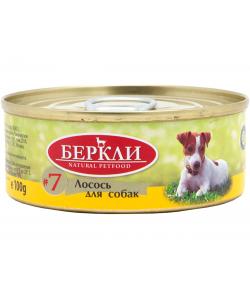 Консервы для собак №7 монопротеиновые лосось, 100г
