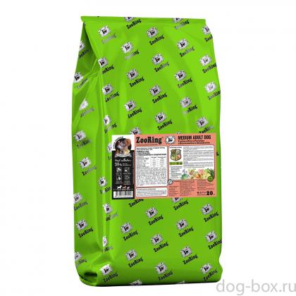 Корм сухой для собак Medium Adult Dog Индейка и рис с пастернаком с глюкозамином и хондроитином, 20кг-0
