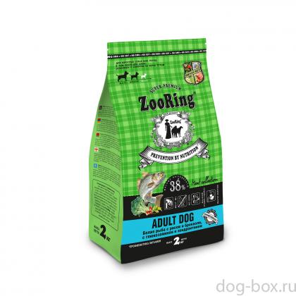 Корм сухой для собак Adult Dog Белая Рыба с рисом и брокколи с глюкозамином и хондроитином, 2кг-0