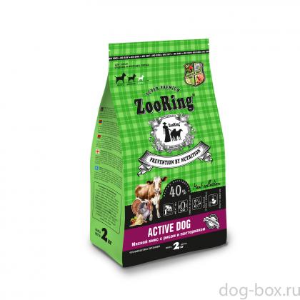 Корм сухой для собак Active Dog Мясной Микс с рисом и пастернаком, 2кг-0