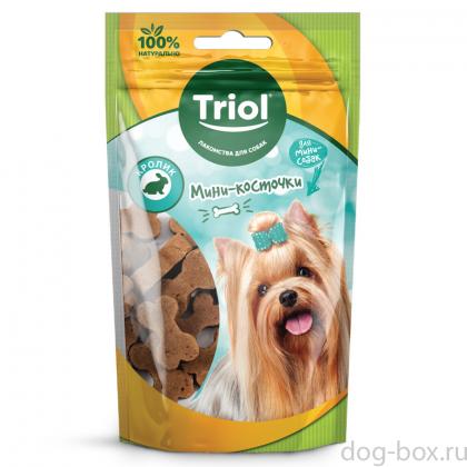 Лакомство для мини-собак Мини-косточки из кролика, 50г-0