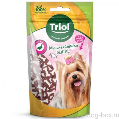 Лакомство для мини-собак DENTAL Мини-косточки из утки, 50г-0