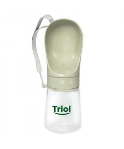 Поилка дорожная для животных "Компакт", оливковая, 300мл, d7,5*21,5см, серия TRAVEL