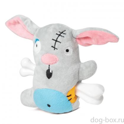 Игрушка для собак мягкая "Заяц-разбойник", 14/18см, серия HORROR-0