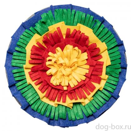 Нюхательный интерактивный коврик для собак "Солнышко", 40*40см-0