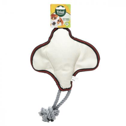 Игрушка для собак мягкая "Скат с веревкой", 25/42см-3