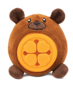 Игрушка Медвежонок для собак мягкая+ТРП+ниши для лакомств, 14см