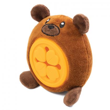 Игрушка Медвежонок для собак мягкая+ТРП+ниши для лакомств, 14см-1