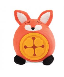 Игрушка Лисенок для собак мягкая+ТРП+ниши для лакомств, 15см