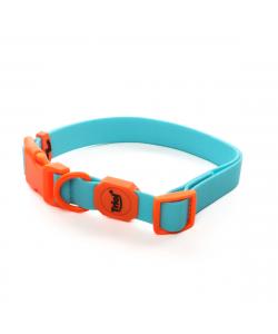 Ошейник из биотана "Лазурный апельсин" M, голубой, 2*34-49см