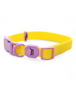 Ошейник из биотана "Лимонная черника" M, голубой, 2*34-49см