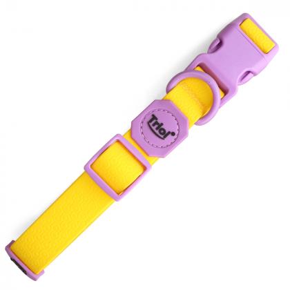 Ошейник из биотана "Лимонная черника" M, голубой, 2*34-49см-4