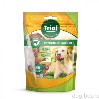 Лакомство для собак Хрустящие шарики из говядины, 70г-0