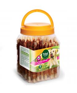 Лакомство для собак Крученые палочки с мясом утки, 750г (банка)
