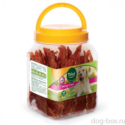 Лакомство для собак Мясные грудки из утки, 750г (банка)-0