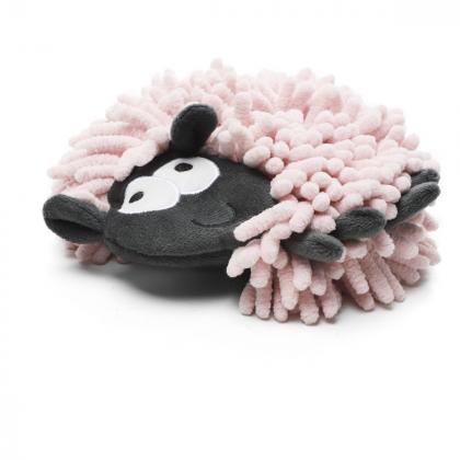 Игрушка мягкая шуршащая для собак Лохматпя овечка, 19см-1