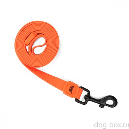 Поводок из биотана "Матрица" S, оранжевый, 1,5*200см-0