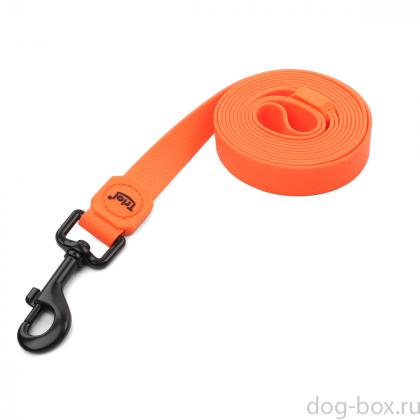 Поводок из биотана "Матрица" M, оранжевый, 2*200см-0