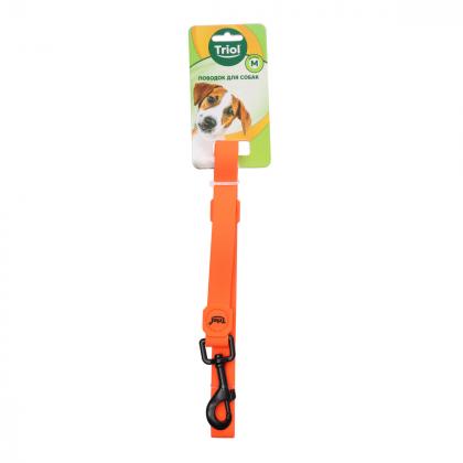 Поводок из биотана "Матрица" M, оранжевый, 2*200см-3