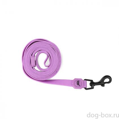 Поводок из биотана "Матрица" S, сиреневый, 1,5*200см-0