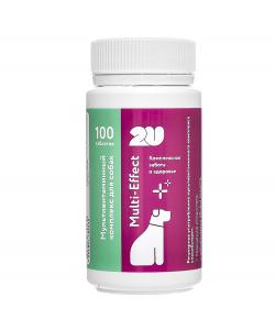 Мультивитаминный комплекс для собак для поддержания защитных функций организма, Multi-Effect, 100таб.