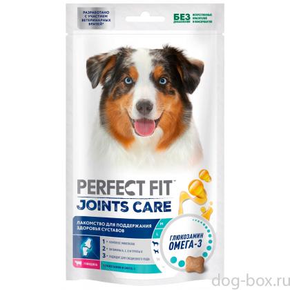 Лакомство JOINTS CARE для собак, с говядиной и добавлением рыбьего жира и глюкозамина Для поддержания здоровья суставов, 130г-0