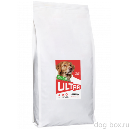 Полнорационный сухой корм для взроcлых собак всех пород с ягнёнком, 20кг-0