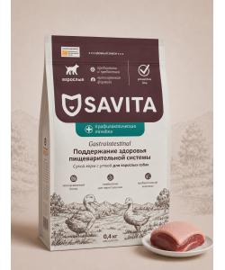 Savita Preventive Line Gastrointestinal Сухой корм для собак с уткой Поддержание здоровья пищеварительной системы, 0.4кг