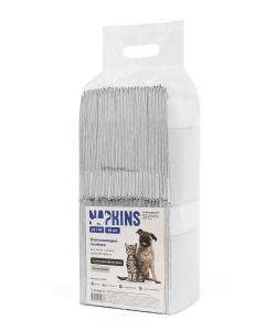 Впитывающие пелёнки для собак и кошек с угольным фильтром, Premium Black, 45х60см, 60шт