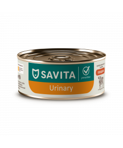 SAVITA prof консервы Urinary для собак профилактика МКБ с говядиной. Ветеринарный, диетический, 100г