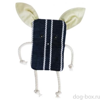 Игрушка для собак шуршащая поросенок (текстиль) 21 см-0