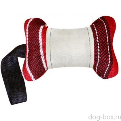 Игрушка для собак кость с ручкой текстиль 20 см-0