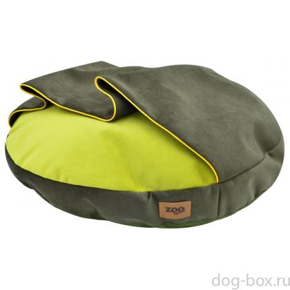 Лежанка-карман круглая"Ампир" мебельная ткань (оливковый/зеленый)-0