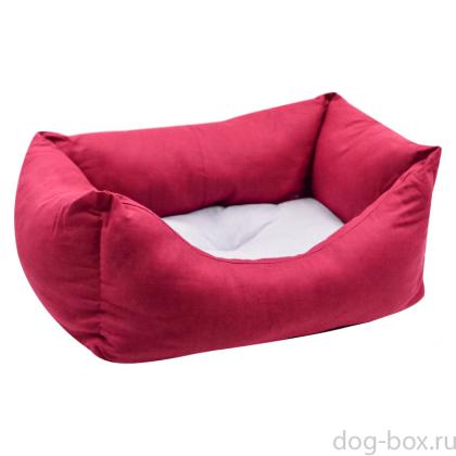 Лежанка пухлик, бордо-0