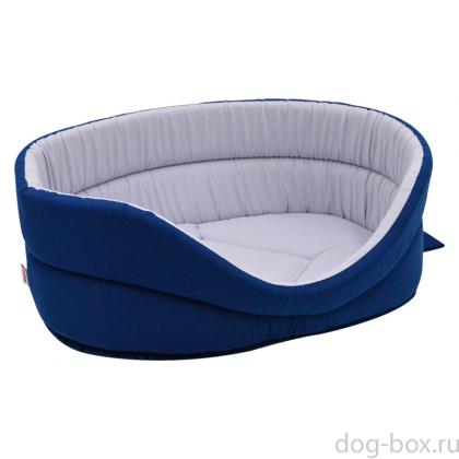 Лежанка темно-синяя-0