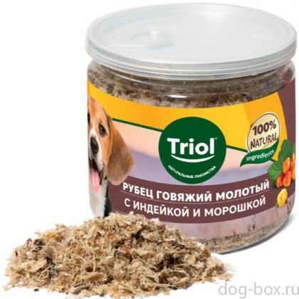 Аппетитная "приправа" для собак из говяжьего рубца с индейкой и морошкой-0