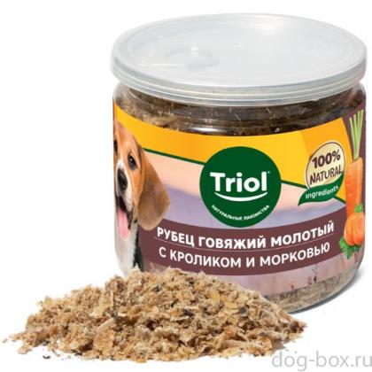 Аппетитная "приправа" для собак из говяжьего рубца с кроликом и морковью-0