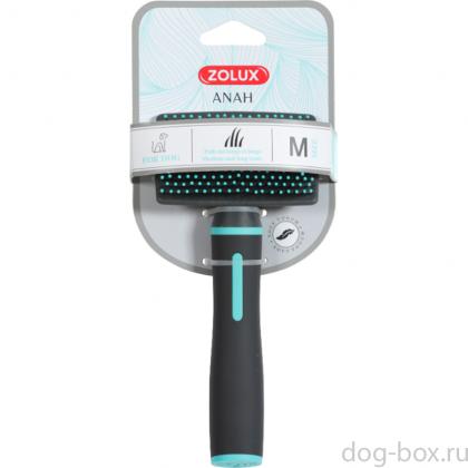 Массажная щетка для собак средняя, М, 8*4,2*17,5см-0